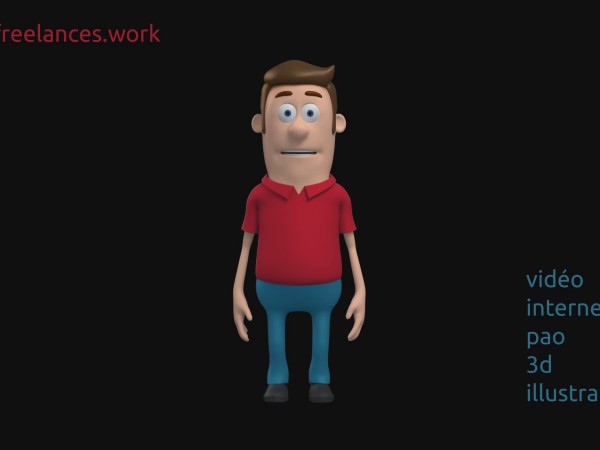 création vidéo entreprise style personnage 3d animation motion design content