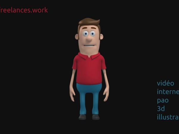 création vidéo entreprise style personnage 3d animation motion design content